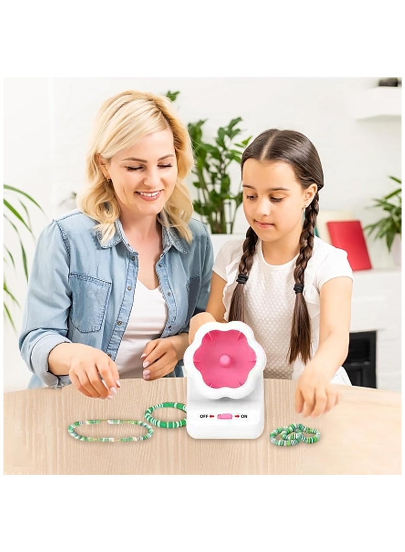 عام آلة تشكيل الخرز الكهربائية الآلية ماكينة صنع الأساور مع إبر آلة خرزة للقلادات والأساور مجموعة صنع الأساور الودية. - Image 3