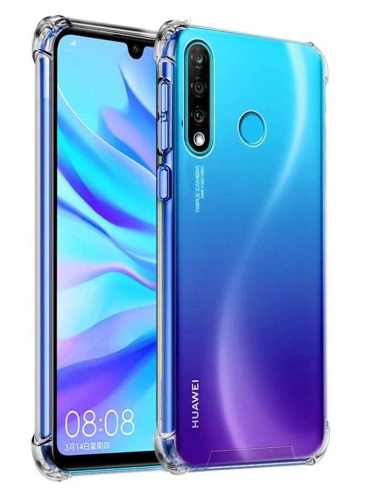 تين تك جراب شفاف بزوايا مضادة للصدمات من البولي يوريثين المقاوم للحرارة لموبايل هواوي بي 30 لايت / Huawei P30 Lite  من تين تك – شفاف - Image 1