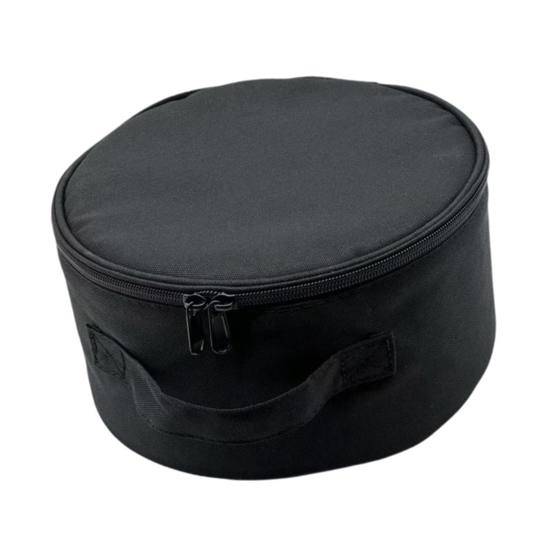 Folding Telescopic Fan Storage Bag, Waterproof Makeup Bag Multipurpose Dustproof with Zipper Portable Fan Handbag for Camping Travel Outside Picnic - Image 1