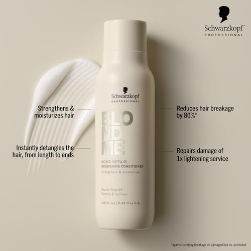 BlondMe Bond Repair Nourishing Conditioner for Blonde Hair Adds Moisture and Softness Lightweight Nourishing Detangles For Blonde Lightened Grey Hair - Image 3