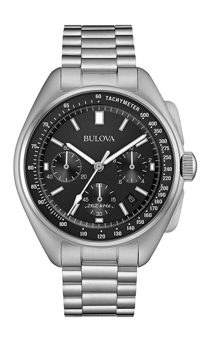 Bulova ساعة بولوفا للرجال من سلسلة الأرشيف - لونا بايلوت 6 يد كرونوغراف أداء عالي كوارتز ستانلس ستيل، كريستال ياقوتي، الطراز: 96B258 - Image 1