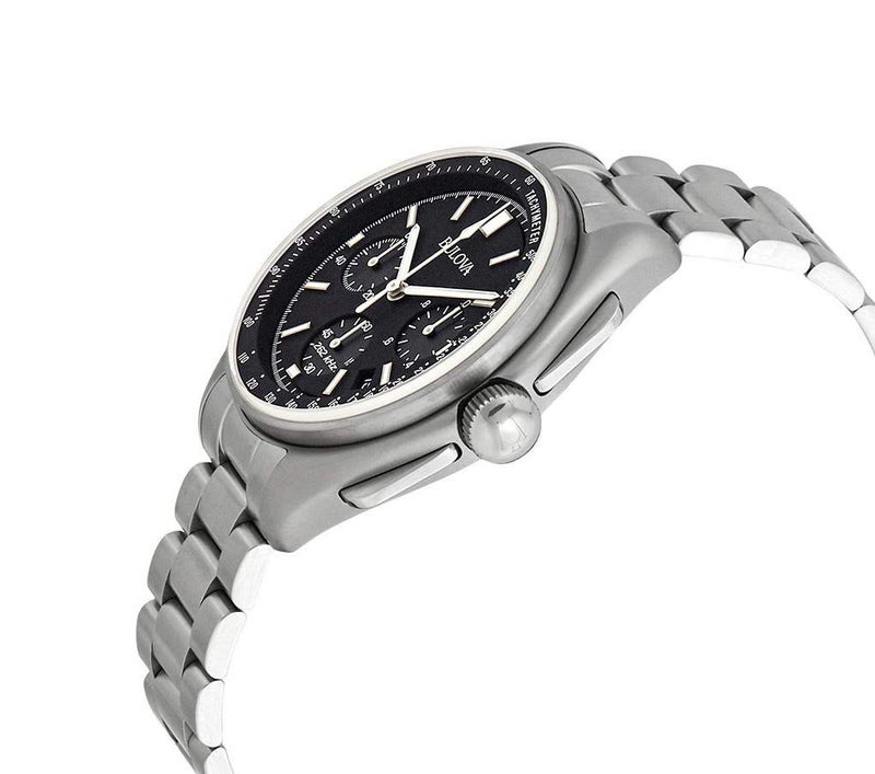 Bulova ساعة بولوفا للرجال من سلسلة الأرشيف - لونا بايلوت 6 يد كرونوغراف أداء عالي كوارتز ستانلس ستيل، كريستال ياقوتي، الطراز: 96B258 - Image 2