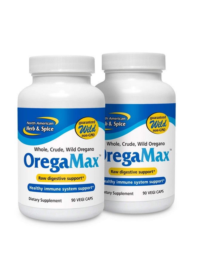 NORTH AMERICAN HERB & SPICE OregaMax - 90 Capsules - Wild Oregano Supplement - Digestive & Immune Support - Oregano Oil, Garlic, Onion - Non-GMO - 90 Total Servings - Image 1