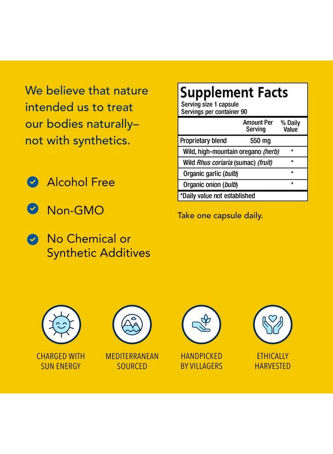 NORTH AMERICAN HERB & SPICE OregaMax - 90 Capsules - Wild Oregano Supplement - Digestive & Immune Support - Oregano Oil, Garlic, Onion - Non-GMO - 90 Total Servings - Image 4