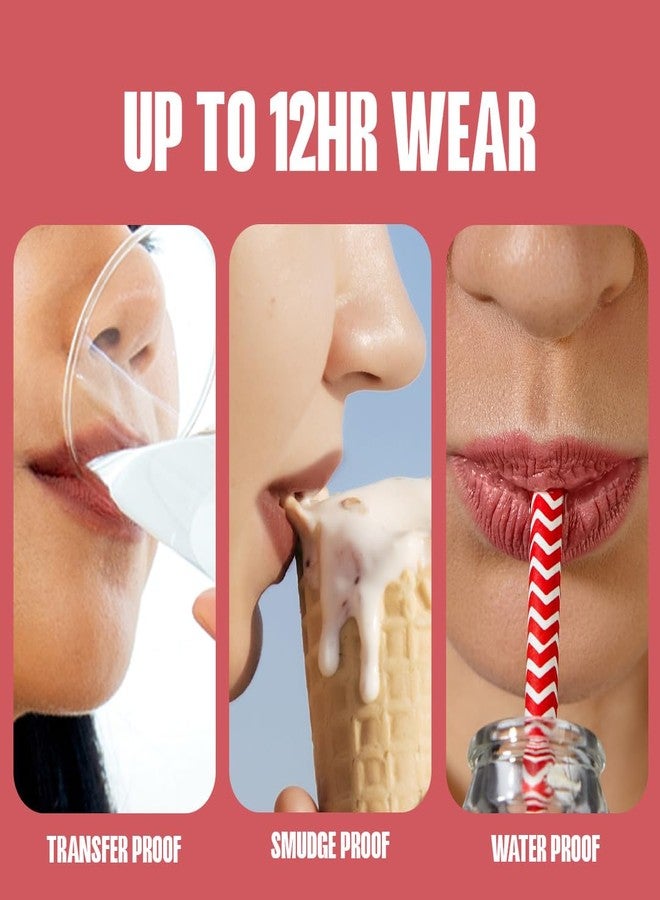 Focallure Color Lasting Lip Tint- Long-Lasting & Lightweight | Transfer-Proof & Smudge-Resistant | Korean Tint | intense color, | Soft blur & Watery Texture | Dewy Gloss | Alcohol-Free | 2gm (NU01) - Image 5