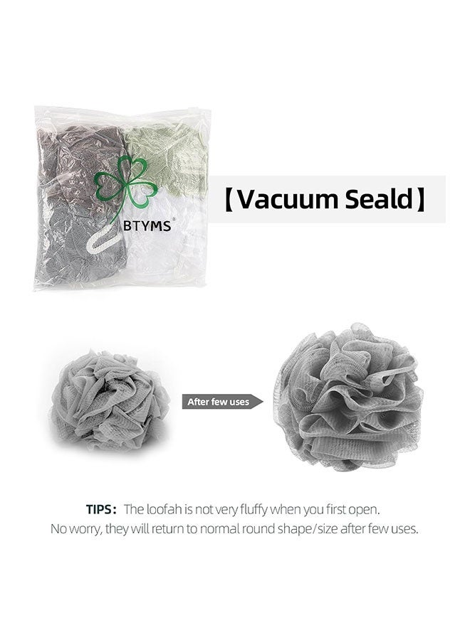 BTYMS حمام اسفنج دش Loofahs 60g شبكة بوف حمام Scrunchies غسيل الجسم نفحة دش نفحة - حزمة من 4 - Image 5