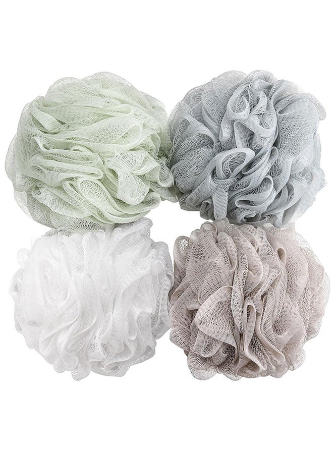 BTYMS حمام اسفنج دش Loofahs 60g شبكة بوف حمام Scrunchies غسيل الجسم نفحة دش نفحة - حزمة من 4 - Image 1