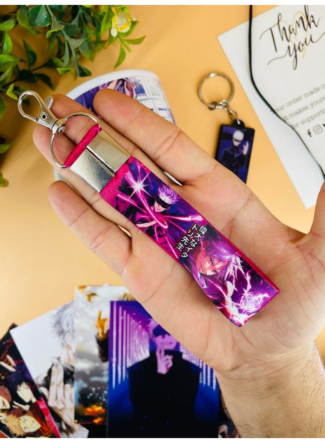 SINCE 7 STORE SINCE 7 STORE Satoru Gojo Gift Box Includes 5 Products: Mug, Keychain, Key-Tag, 9 Mini Posters, And Shape Cut Badge - The Ultimate Fan Collection. 350Ml Ceramic Mug, Multicolor - Image 4