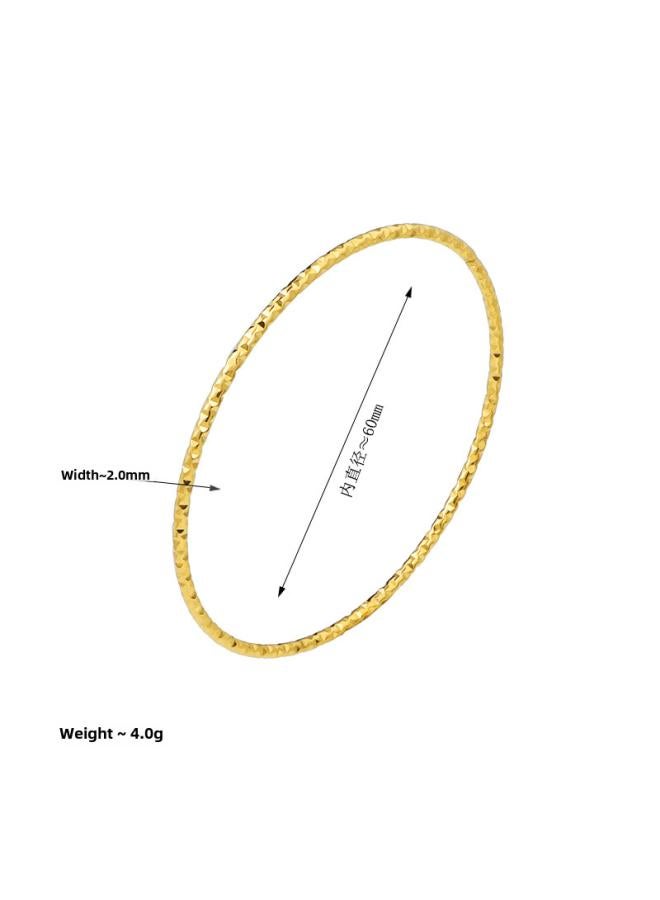 Sparkling Light Luxury High-end Ginny's Ginny Bracelet Women's Fashion Niche Design Stacked Bracelet Titanium Steel Color-free Bracelet 