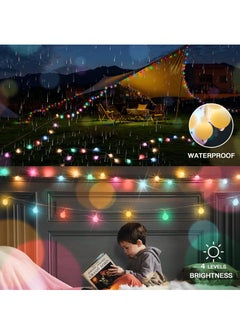Generic Colorful Globe String Lights, Outdoor Waterproof, 40 LED with Remote, USB for Backyard, Patio, Garden, Party, Bedroom, Classroom (6 Colorful Bulbs)  - Image 3