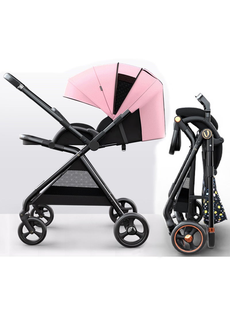 GT-Wheel Baby Stroller with Tray Portable Lightweight and Foldable Two way Sitting - Image 1