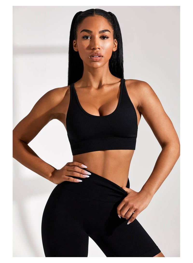 KUYING Women's Yoga Fitness Sports Bra and Pants Set - Image 1