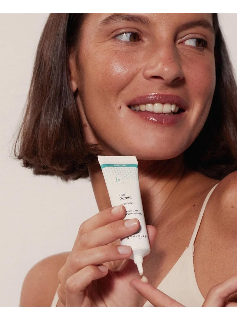 Novexpert Blemish Control Moisturizer Face Cream for Women and Men - Fast Absorbing Zinc Acne Treatment for Face - Hypoallergenic, Vegan, Purifying Gel for Normal and Oily Skin - 1 oz  - Image 2