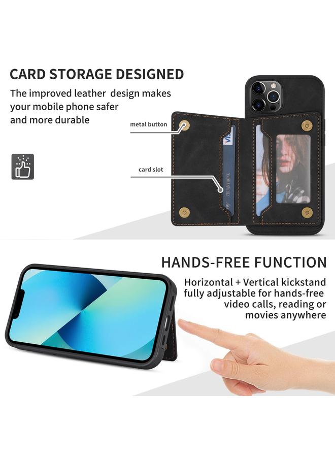 اس-توب جراب لهاتف iPhone 14 Pro Max Line حامل بطاقة الهاتف - Image 3