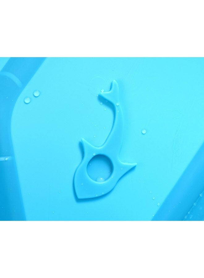 G Ganen Plastic Foldable Bathtub for Shower Portable Ice Bath Tub Blue 30Inch - Image 3