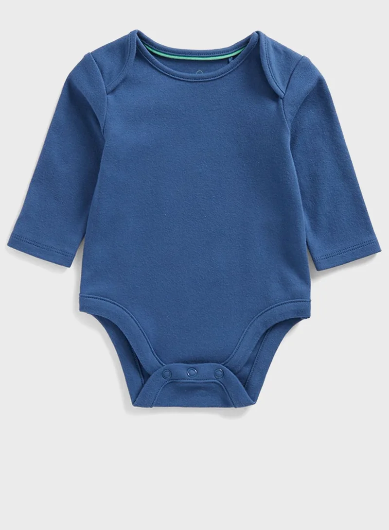 mothercare Infant Essential Bodysuit & Checks Dungaree Set