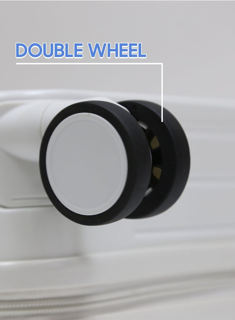 Stargold 20 Inch Smart Carry On Luggage ABS PC Suitcase With TSA Lock Spinner Wheels Telescopic Handle And Cup Holder - Image 4