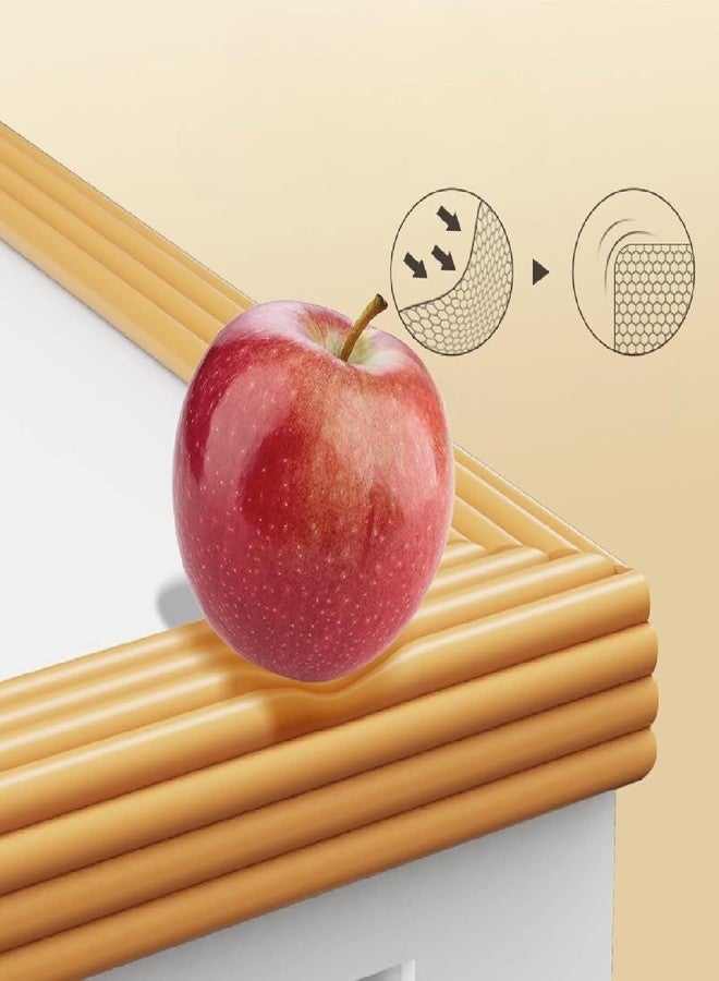 BGVM Edge Protector Strip - 2M Extra Thick Foam Cushion for Baby Safety - Shock-Absorbing Corner Guard for Sharp Edges on Tables, Desks, Walls & Furniture - 1 Piece Roll (Gold) - Image 5
