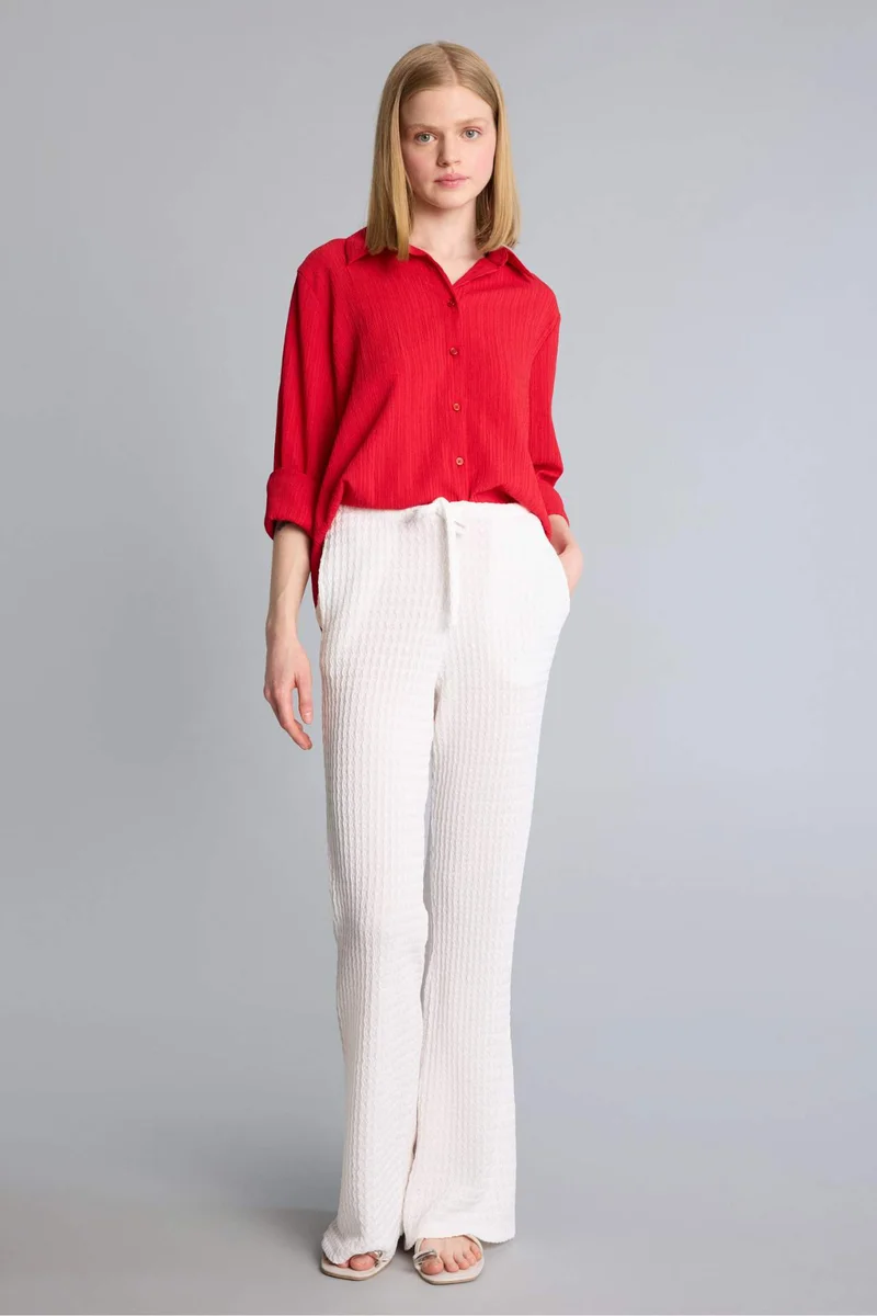 DeFacto Wide Leg Normal Waist Standard Length Trousers