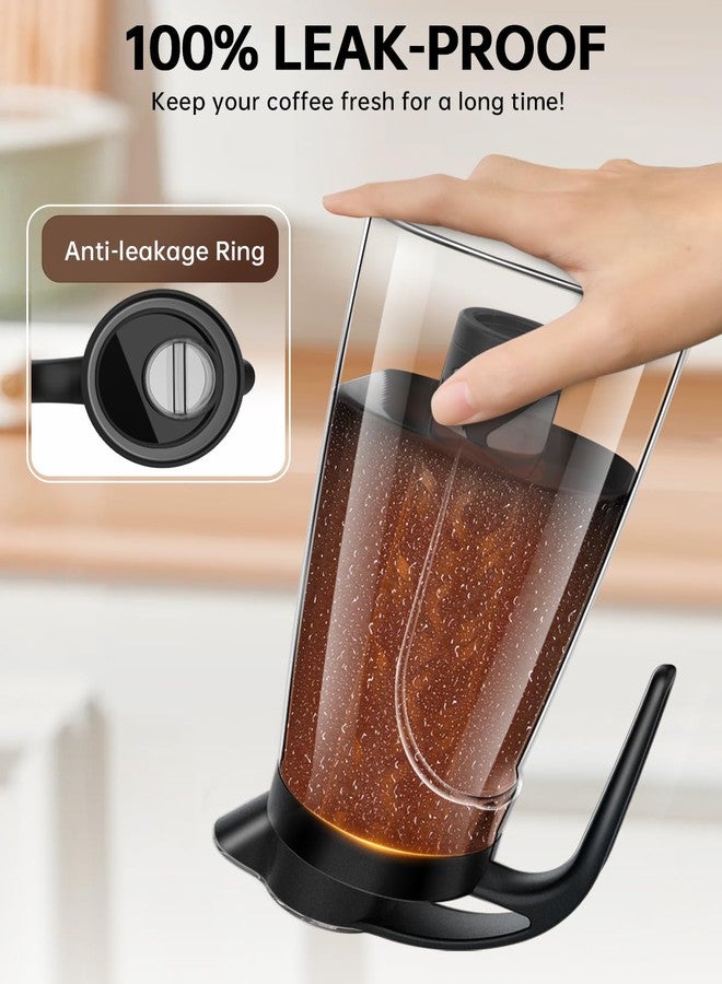 YURICK Cold Brew Coffee Maker, 70 oz (2100 ml) BPA Free Tritan Pitcher, Iced Coffee Maker and Tea Brewer, 100% Leak-Proof, Easy to Clean Reusable Mesh Filter, Black - Image 4