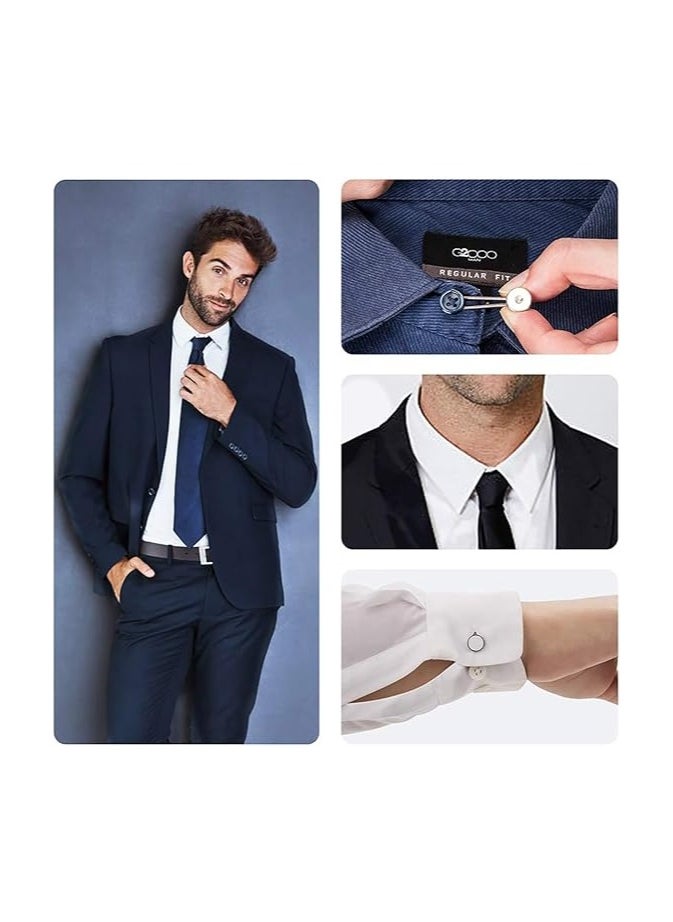Generic Shirt Collar Button Extender, 3pcs Elastic Collar Extenders for Shirts, Premium Collar Extender for Men's Shirts, Button Extender for Dresses, Shirts, Suits, Coats  - Image 4