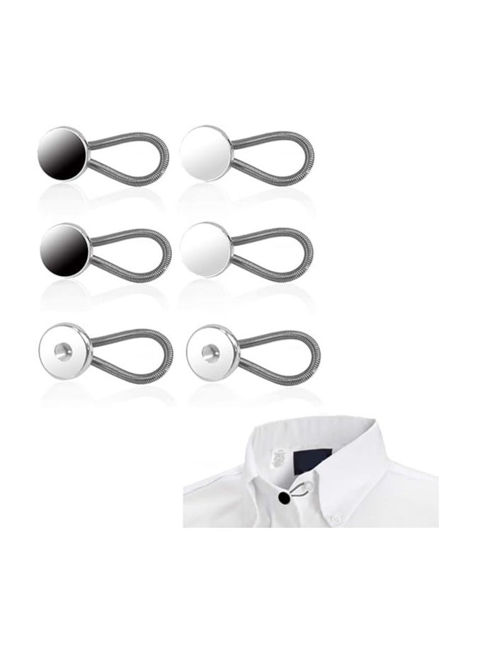 Generic Shirt Collar Button Extender, 3pcs Elastic Collar Extenders for Shirts, Premium Collar Extender for Men's Shirts, Button Extender for Dresses, Shirts, Suits, Coats  - Image 3