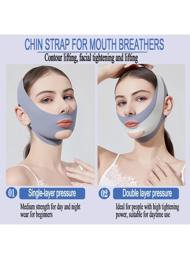 Loquat Chin Strap for Women,Reusable V Line Lifting Mask,Breathable, Comfortable Chin Strap for Women - Image 2