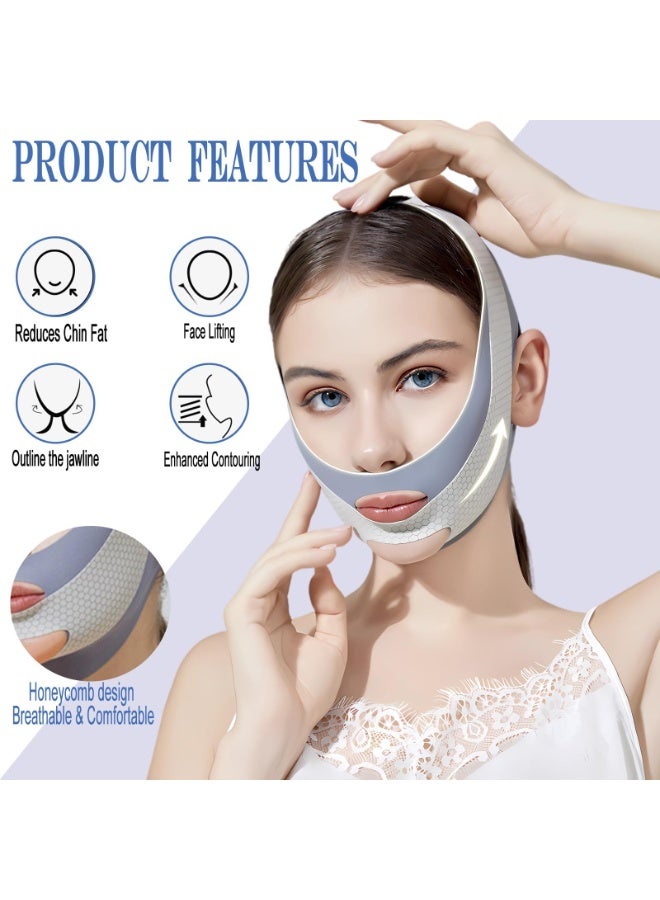 Loquat Chin Strap for Women,Reusable V Line Lifting Mask,Breathable, Comfortable Chin Strap for Women - Image 4