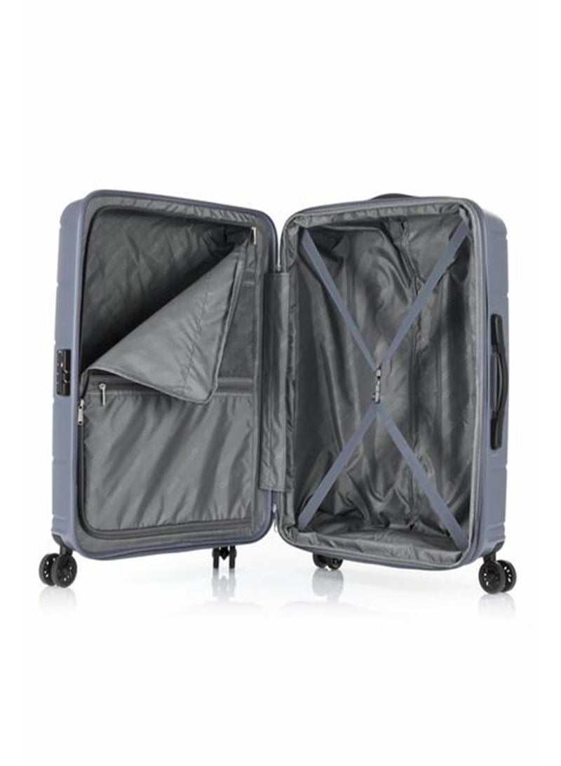 AMERICAN TOURISTER hundo suitcase, 2pc set (55 + 81 cm), 4 spinner wheels, hard top, polypropylene, flinstone|spacious interior|duosaf™ security zipper|tsa combination lock - 3 years international warranty - Image 3