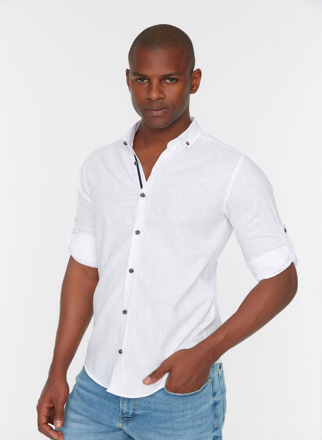 trendyol Man Shirt White - Image 4