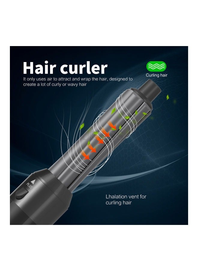 general 5 in 1 Multi Hair Dryer Styler: High-Speed Negative Ionic Brush for Curling, Volumizing, Straightening, Waves - Professional Salon Tool Black - Image 3