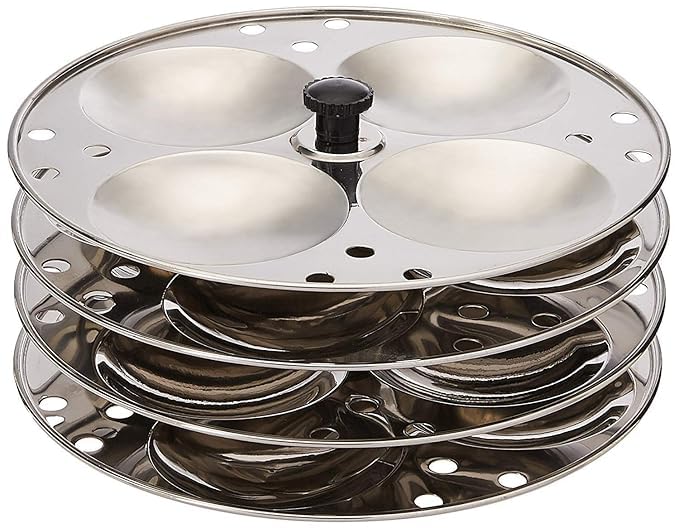 LEKORED 4 Tier Idli Maker Steel Induction Base 4 Tier Idli MakerIdli StandIdli PlatesIdli Steamer Idli Sancha Heavy Quality Idli StandIdli Maker Makes - Image 5