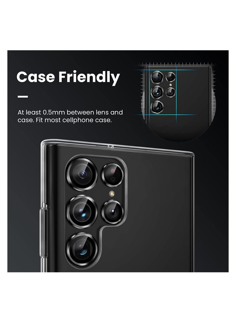 [3+2] for Samsung Galaxy S22 Ultra Camera Lens Protector, 9H Tempered Glass - Image 2