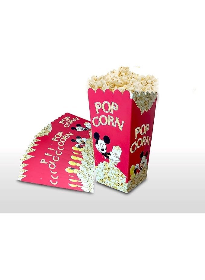 MICKEY MOUSE Paper Popcorn Bags,50 pcs Popcorn Bags  Individual Servings, Paper Popcorn Bags Bulk for Popcorn Machine, Movie Nights, Carnival Party - Image 3