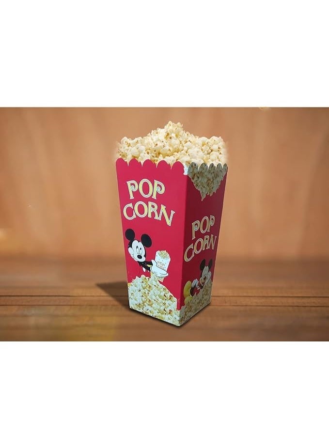MICKEY MOUSE Paper Popcorn Bags,50 pcs Popcorn Bags  Individual Servings, Paper Popcorn Bags Bulk for Popcorn Machine, Movie Nights, Carnival Party - Image 4