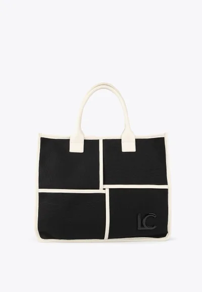 لولا كساديمونت Black and white tote bag