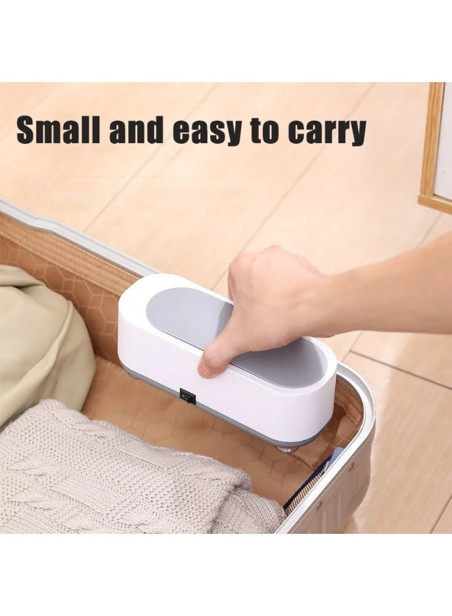 جهاز التنظيف بالموجات فوق الصوتية المحمول - منظف احترافي عالي التردد للمجوهرات، النظارات، الساعات وفرش المكياج | تقنية التنظيف العميق 360 درجة | يعمل بالبطارية ومثالي للسفر - Image 4