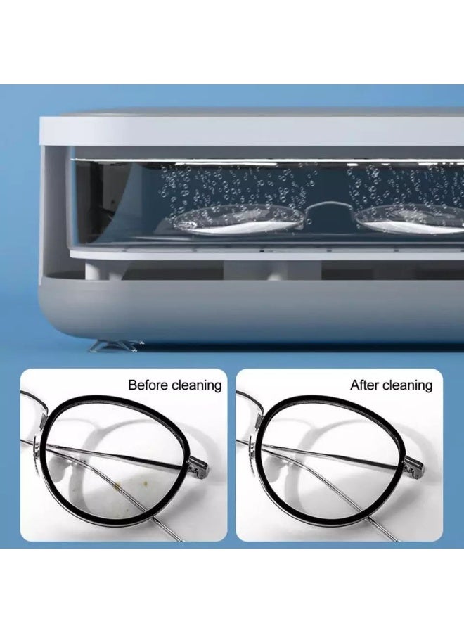 جهاز التنظيف بالموجات فوق الصوتية المحمول - منظف احترافي عالي التردد للمجوهرات، النظارات، الساعات وفرش المكياج | تقنية التنظيف العميق 360 درجة | يعمل بالبطارية ومثالي للسفر - Image 5