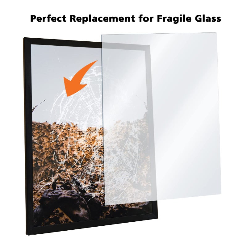 Egofine Plexiglass Sheets Acrylic Sheets 12 Pack of 4x6â€™â€™ 0.04 Thick Clear Plastic Cast Transparent Plexi Glass for Crafting Projects, Replacement Picture Frame Glass, DIY Display, Easy to Cut - Image 4