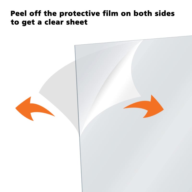 Egofine Plexiglass Sheets Acrylic Sheets 12 Pack of 4x6â€™â€™ 0.04 Thick Clear Plastic Cast Transparent Plexi Glass for Crafting Projects, Replacement Picture Frame Glass, DIY Display, Easy to Cut - Image 3