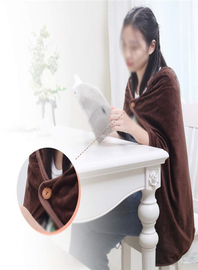 USB Electric Heating Shawl Detachable Washable Blanket Winter Knees Body Warmer Home Office Heated Blanket - Image 3