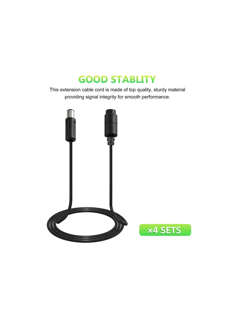 SYOSI 6Ft NGC Controller Extension Cable Cord for Nintendo Wii/ Gamecube Controller 4 Pack - Image 2
