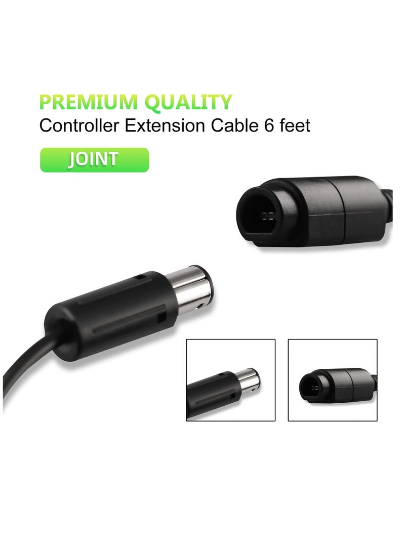 SYOSI 6Ft NGC Controller Extension Cable Cord for Nintendo Wii/ Gamecube Controller 4 Pack - Image 5