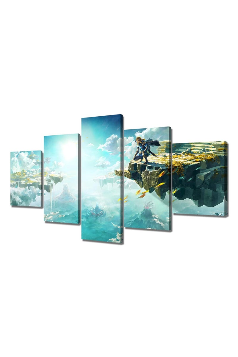 KAIWALK Gaming Poster Tears of the Kingdom Video Game HD Print on Canvas Painting Wall Art for Living Room Decor Boy Gift (With Frame) - Image 1