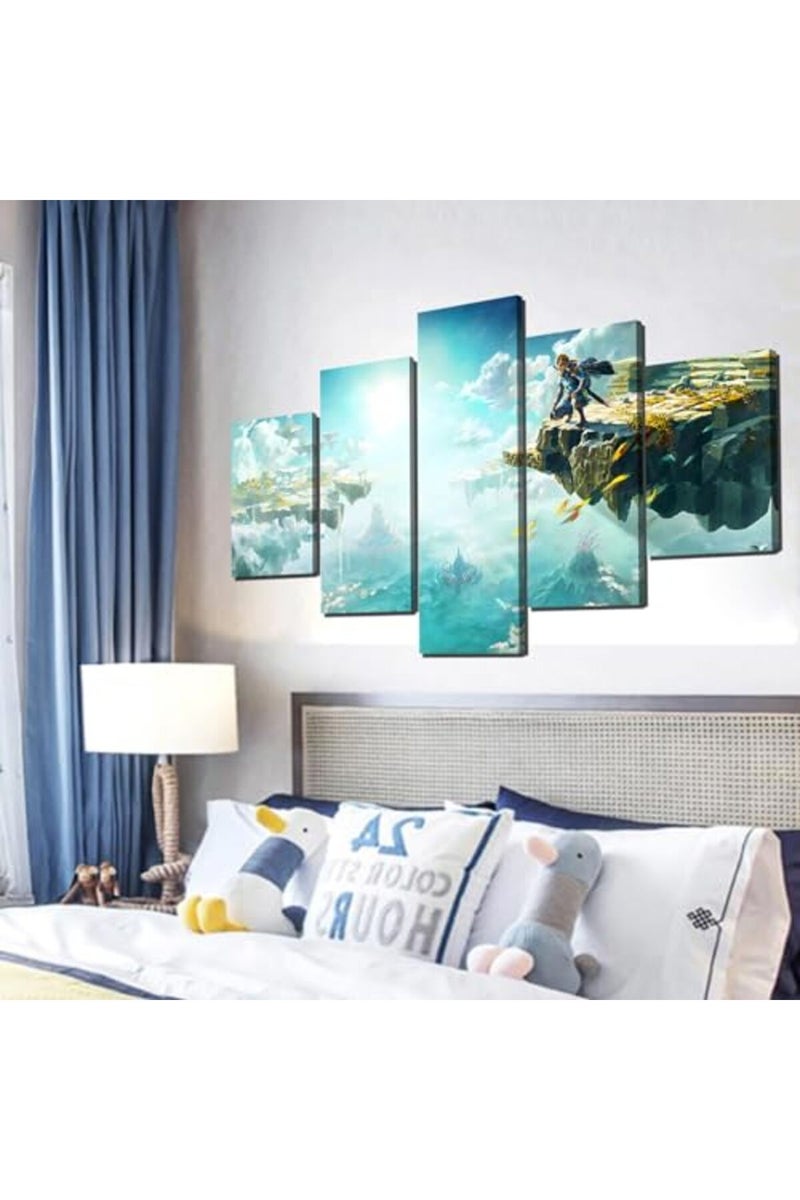 KAIWALK Gaming Poster Tears of the Kingdom Video Game HD Print on Canvas Painting Wall Art for Living Room Decor Boy Gift (With Frame) - Image 5