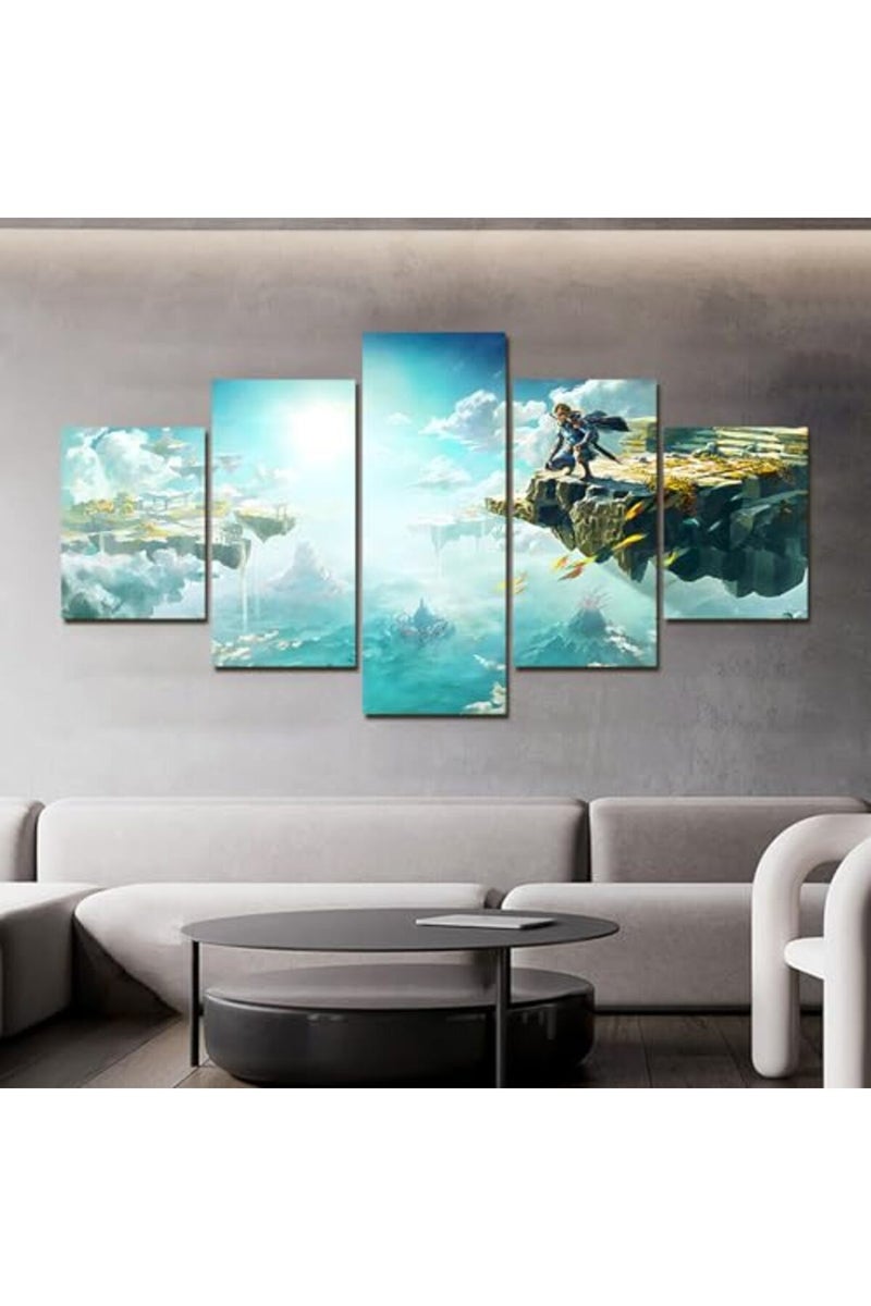 KAIWALK Gaming Poster Tears of the Kingdom Video Game HD Print on Canvas Painting Wall Art for Living Room Decor Boy Gift (With Frame) - Image 4