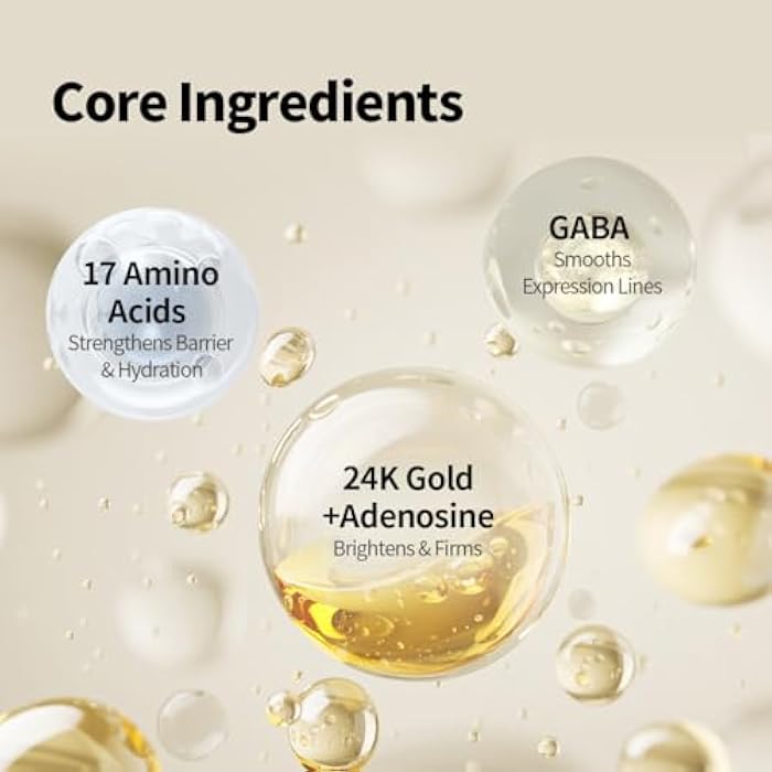 1.618 Intensive Wrinkle Care Cream — Korean Anti-Aging Face Moisturizer with 24K Gold, GABA, 17 Amino Acids & Adenosine | Hydrating & Firming, For Women & Men, 3.52 oz - Image 5