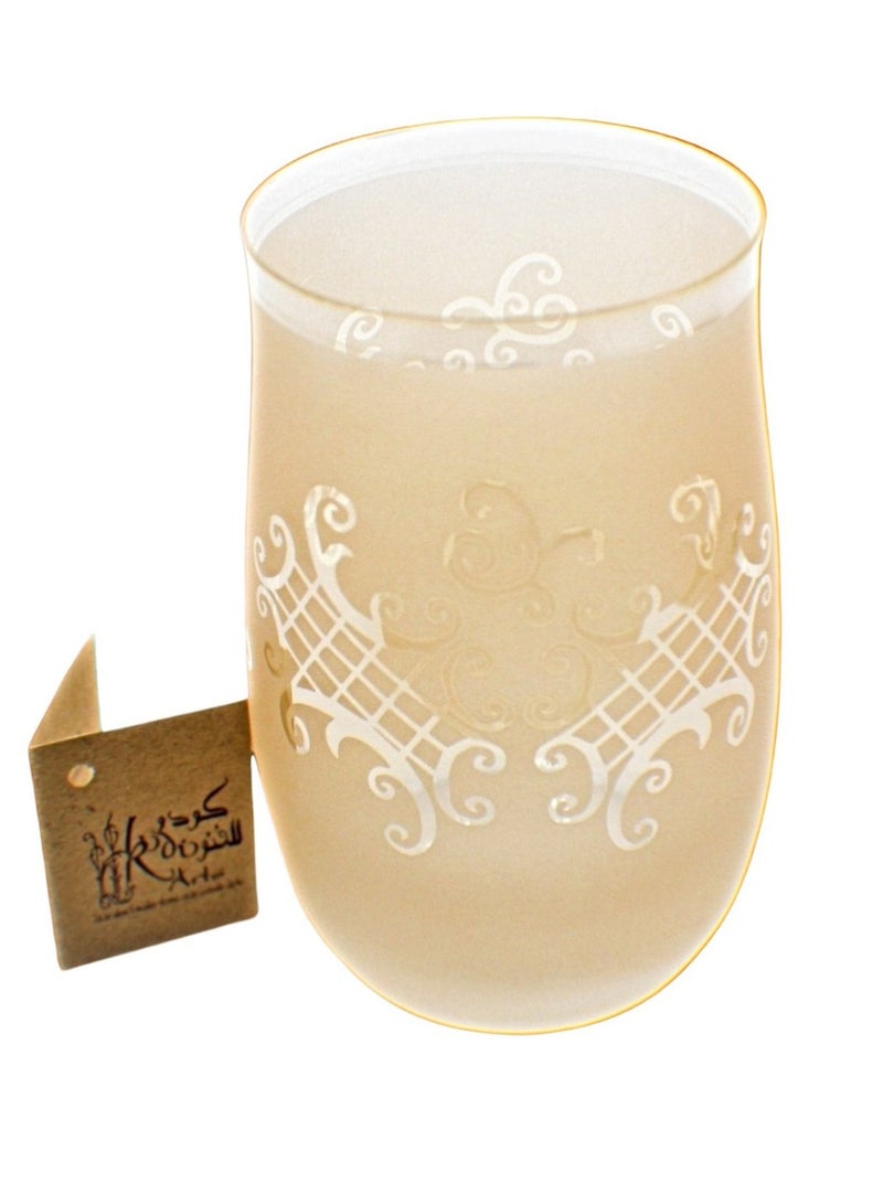 كودو آرتس أكواب زجاج للماء او العصائر مزخرفة - Image 3