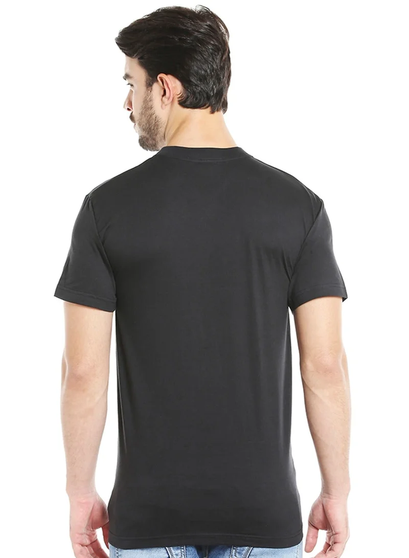 BYC MEN'S V-NECK COTTON T-SHIRT (PACK OF 3) - BLACK