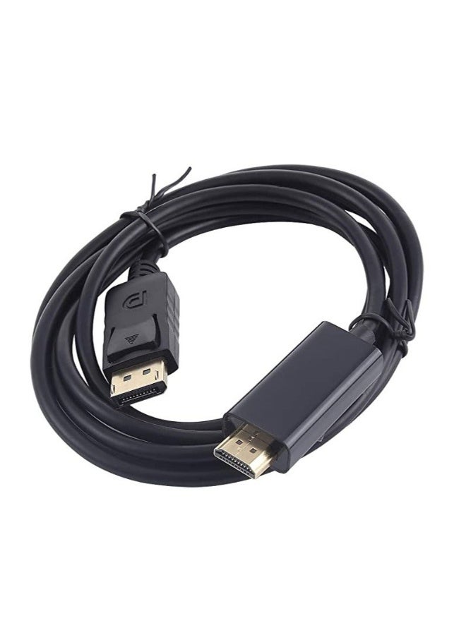 Mlbose DisplayPort To HDMI High Digital Adapter Cable 1.8meter Black - Image 2